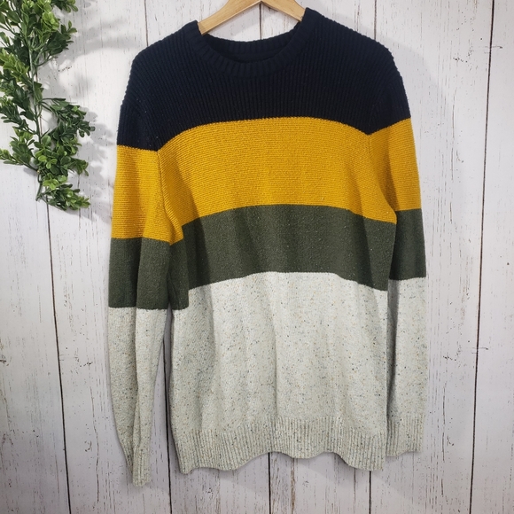 American Eagle Outfitters Other - AEO fall colored striped sweater XLT